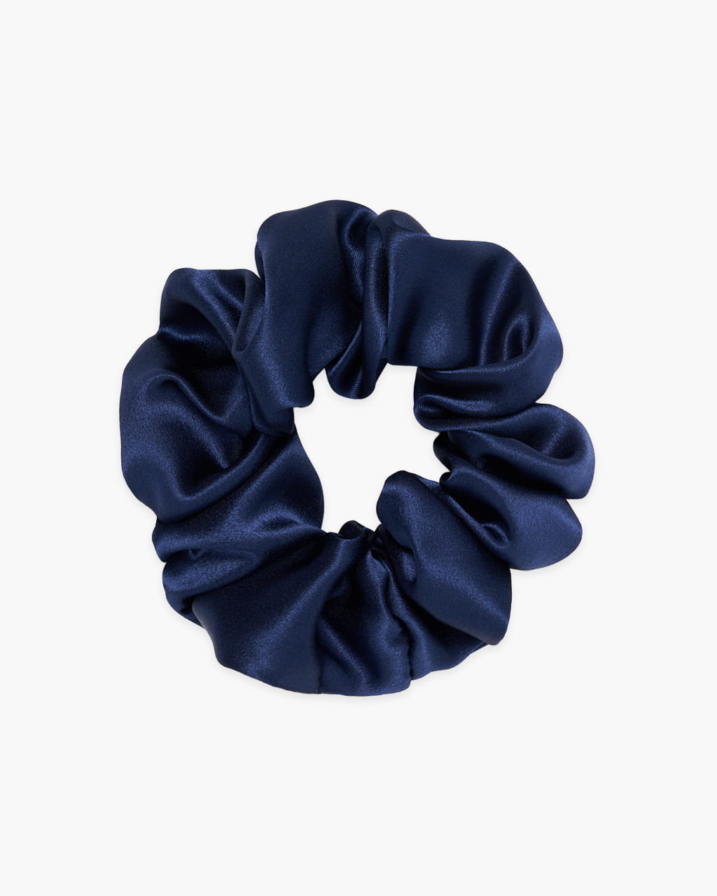 Scrunchie jedwabna – granatowy