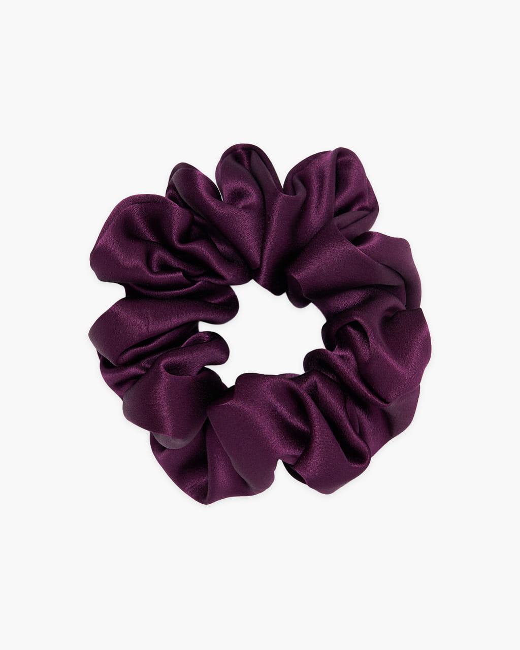 Scrunchie jedwabna – śliwka