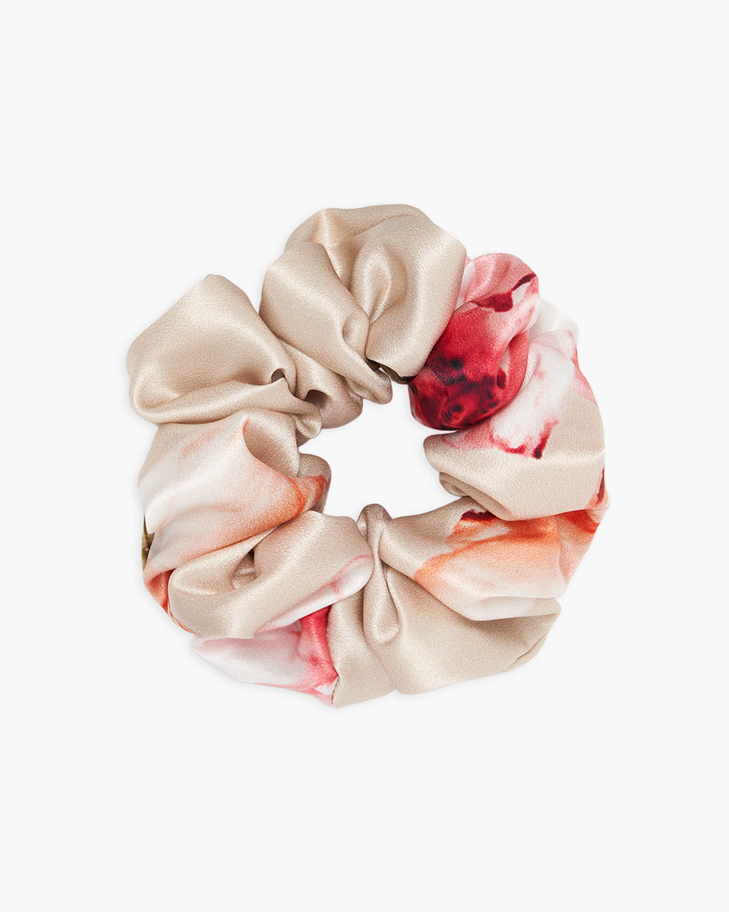 Scrunchie jedwabna – peonie