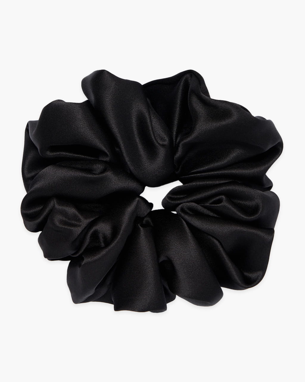 Scrunchie jedwabna XXL – czarny