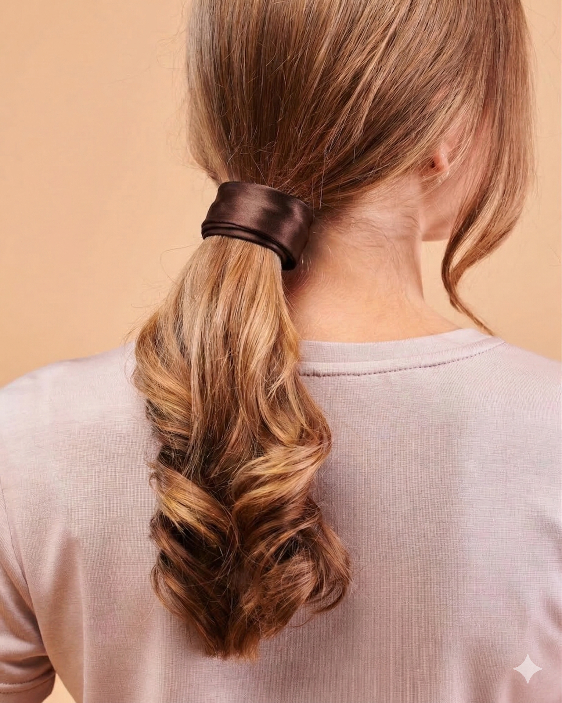 TWISTHAIR Jedwabny twister do włosów – czekoladowy