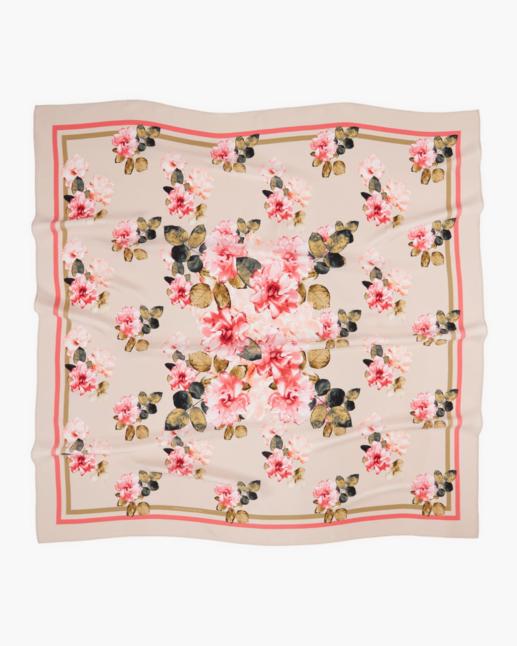 Apaszka jedwabna – peonie