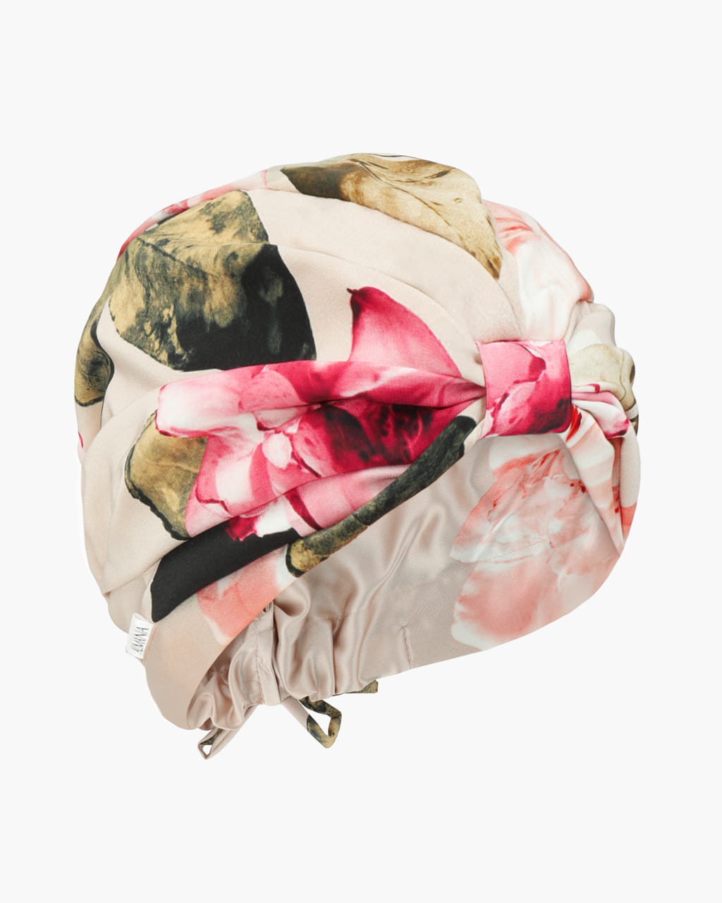 Turban jedwabny  – peonie